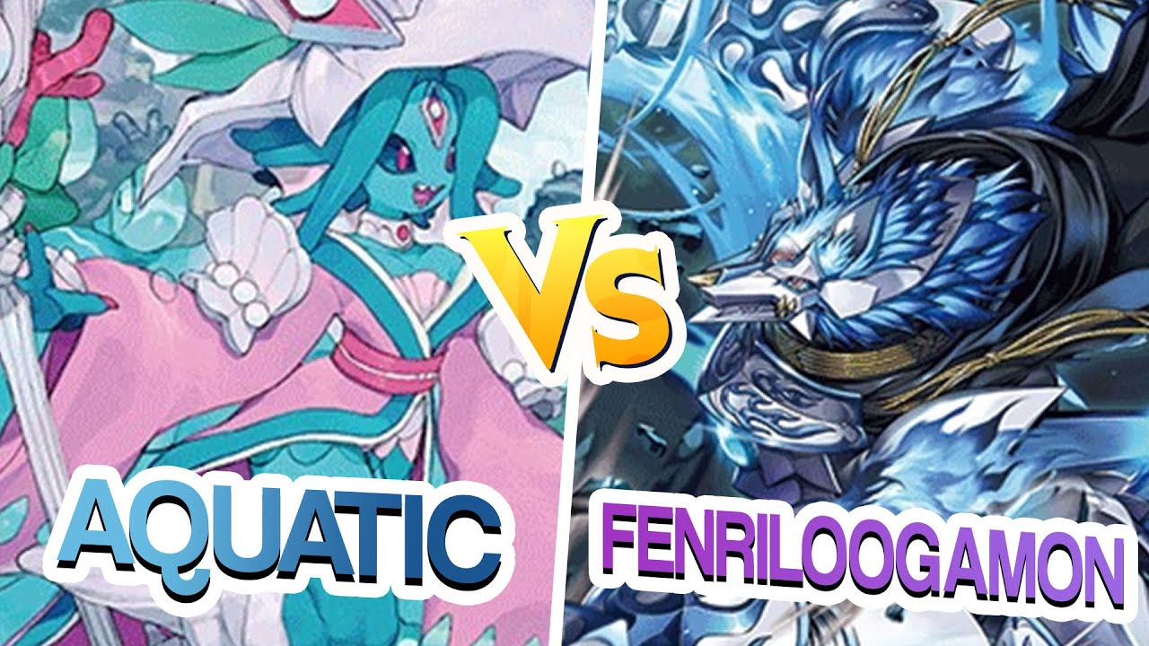 Открытие цифровых ворот! AQUATIC против FENRILOOGAMON | КАРТОЧНАЯ ИГРА DIGIMON