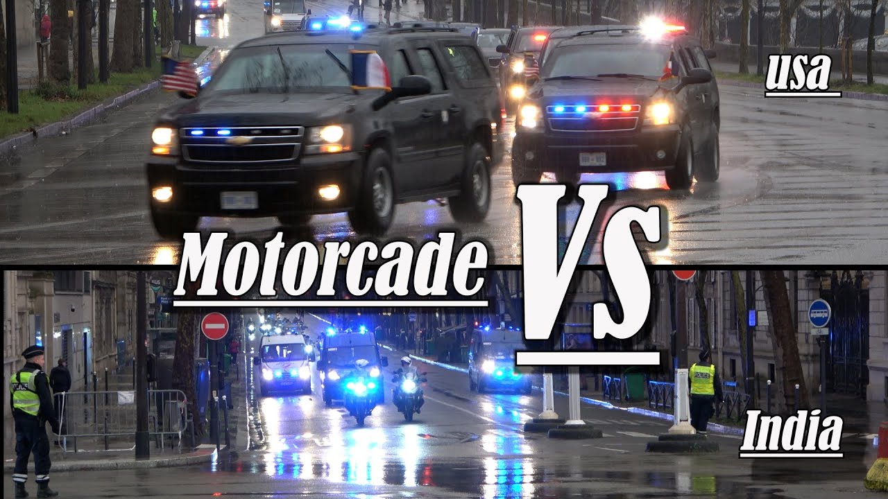Motorcade in Paris: JD Vance Vs Narendra Modi