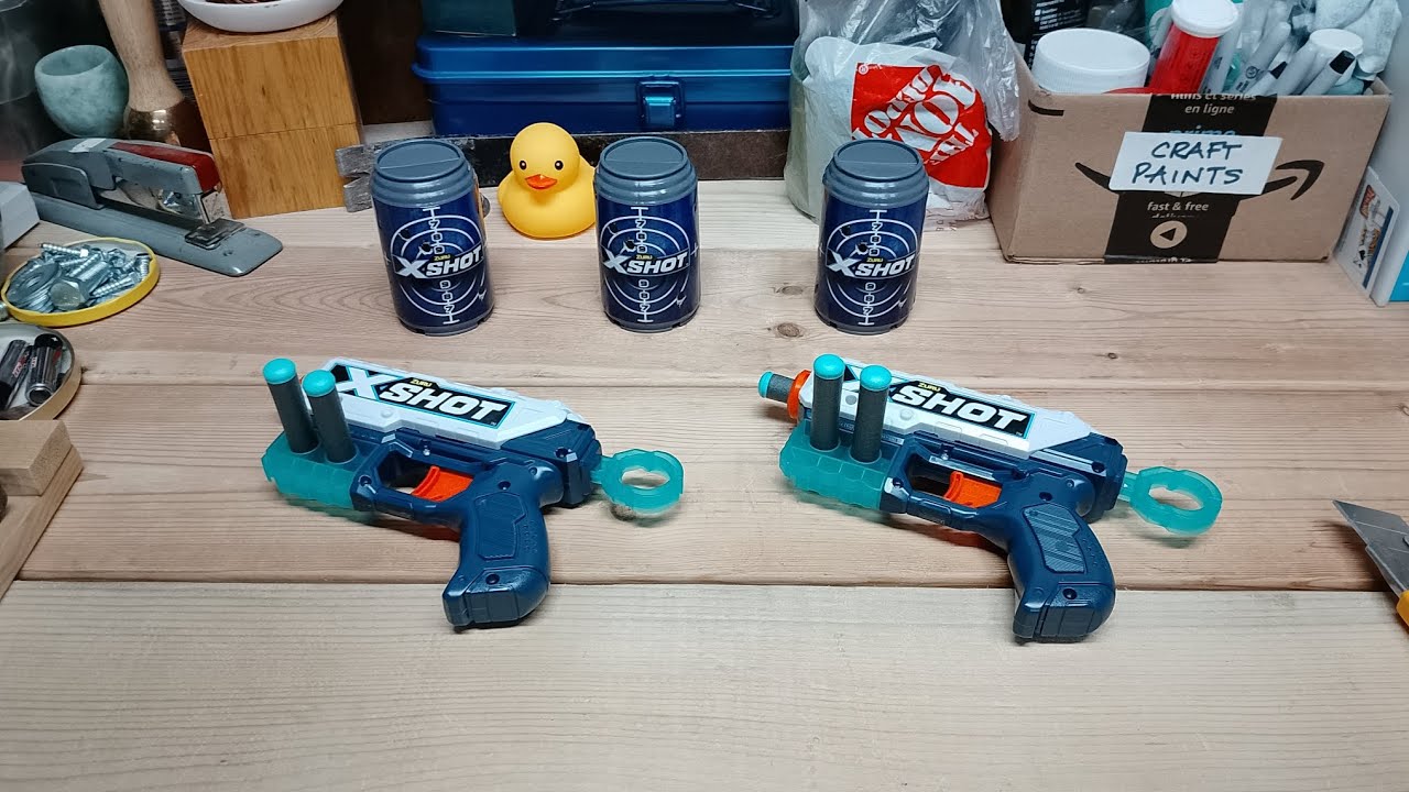 X-Shot Excel Kickback! Fun little Foam dart gun! 