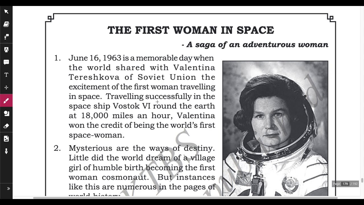 The First Woman In The Space - Supplementary Reading