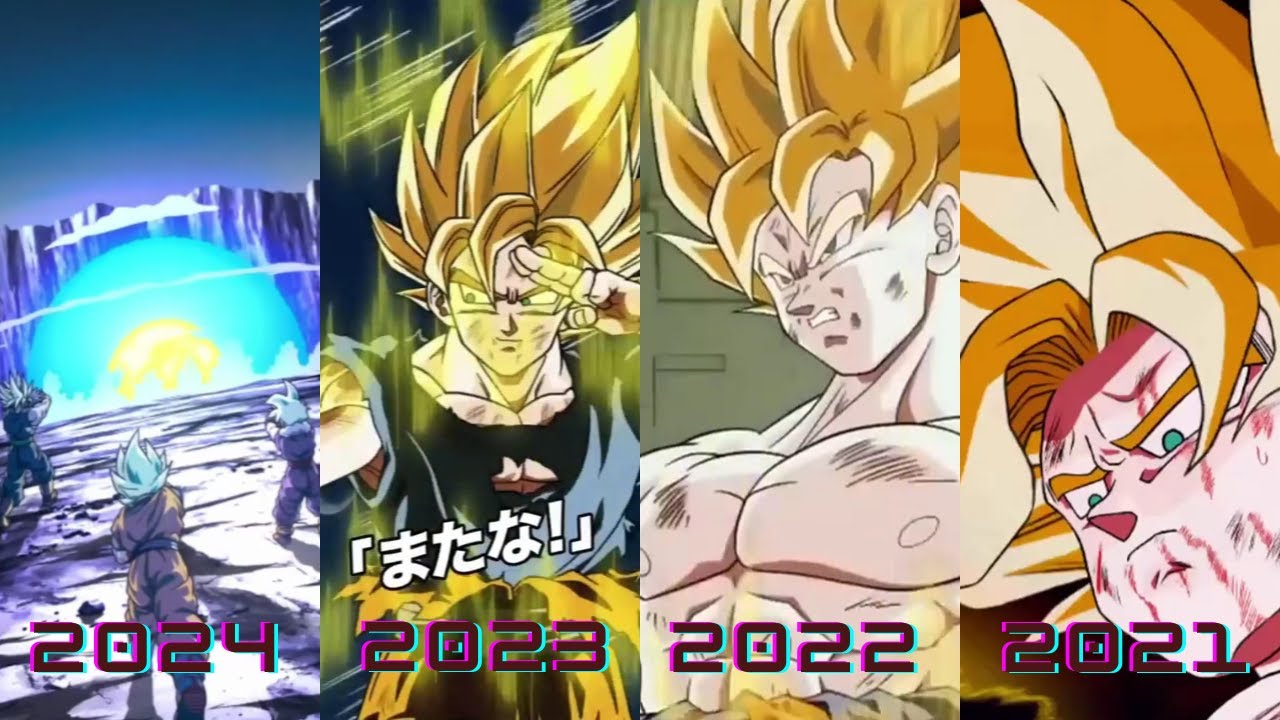 Evolution of SSJ Goku Animations 2016-2024 DBZ Dokkan Battle