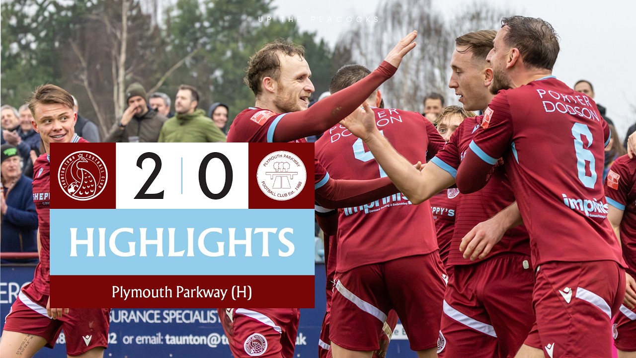 Taunton Town F.C. 2 - 0 Plymouth Parkway F.C. | Highlights | Southern League Premier South