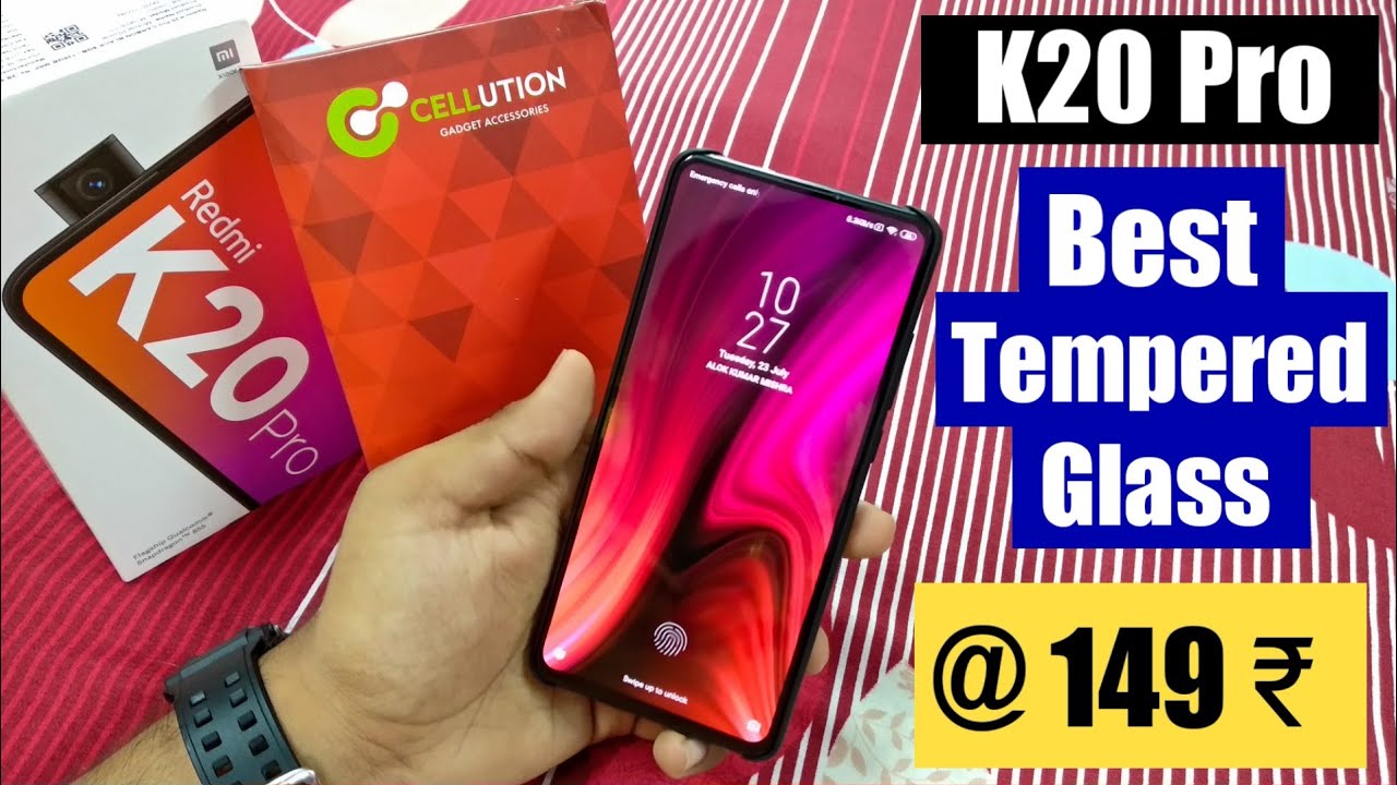 Redmi K20 Pro Best Tempered glass @ 149₹ only || How to apply tempered glass on Redmi k20 pro🔥🔥