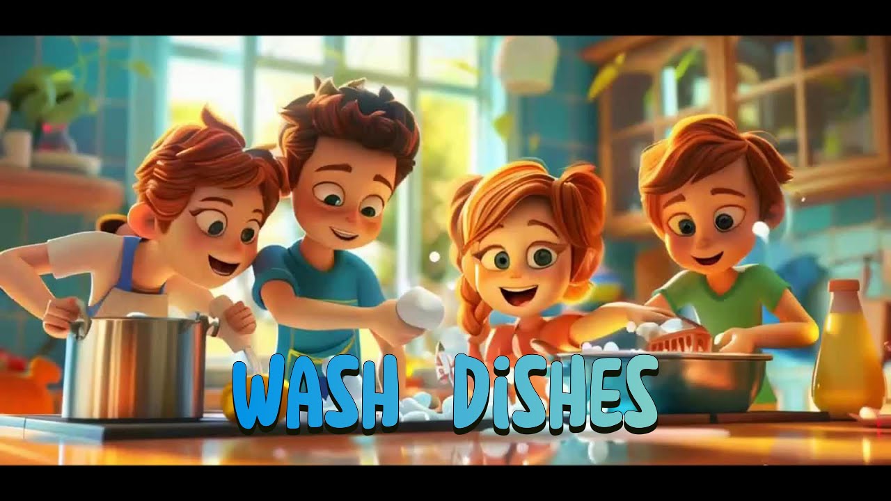 🎶 Wash Dishes - Fun Kids Song 🎶