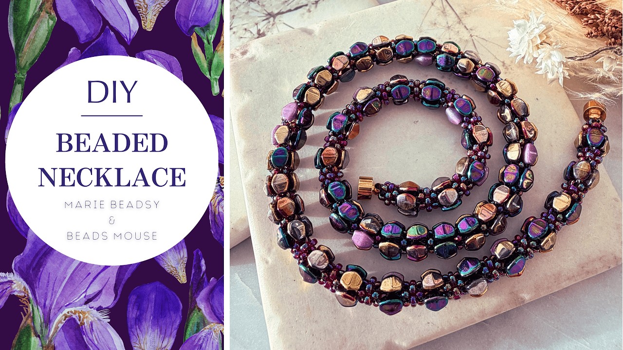 DIY Beaded Necklace with Pinch Beads | Beads Mouse x Marie Beadsy