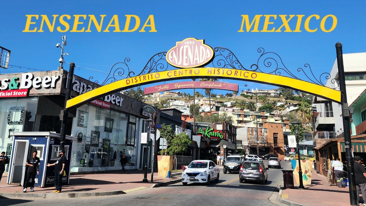 Walking in Downtown Ensenada, Mexico | Baja California | Walking Tour | 4K |
