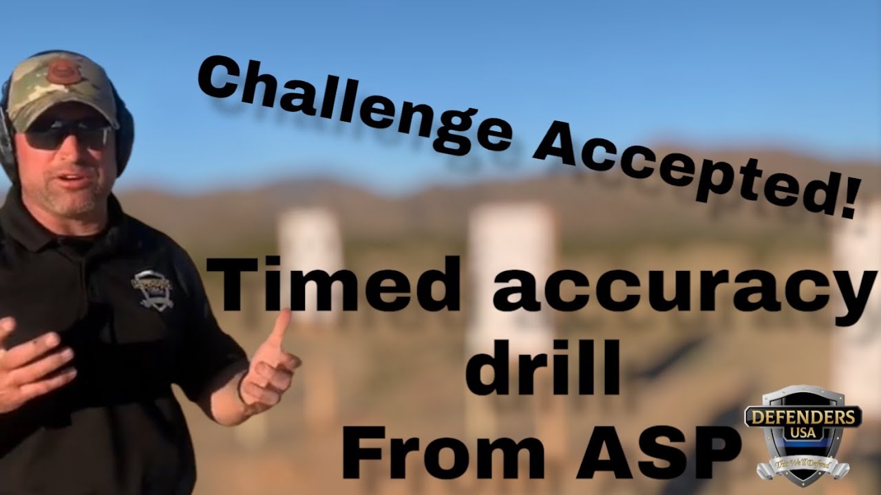 Challenge Accepted!! John Correia, Active Self Protection, challenged 2 others & I to accuracy drill