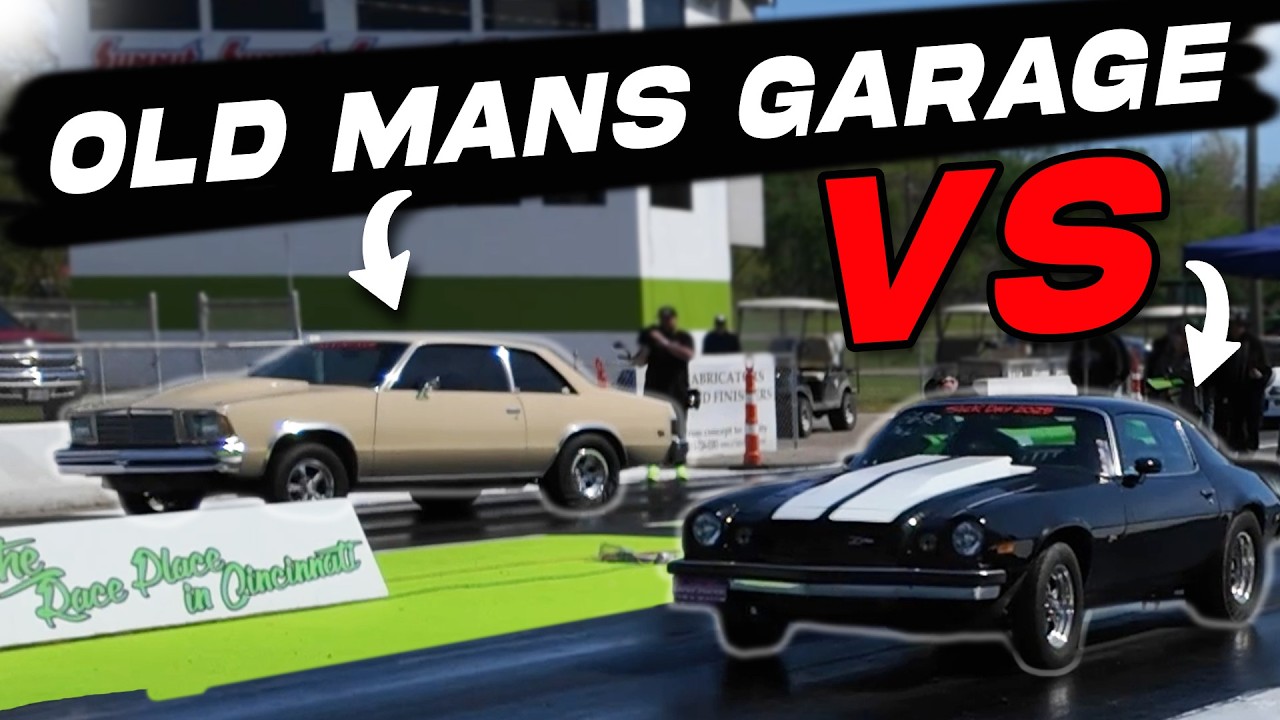 We Raced Old Man's Garage Malibu @ Plates & 28s! + broken 9