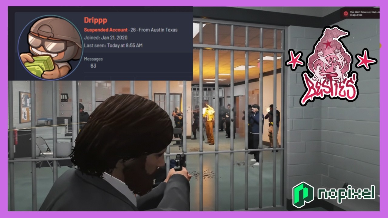 Dripp (Besties Future Hendrix) BANNED From Nopixel 4.0 For This Incident ... I GTA RP