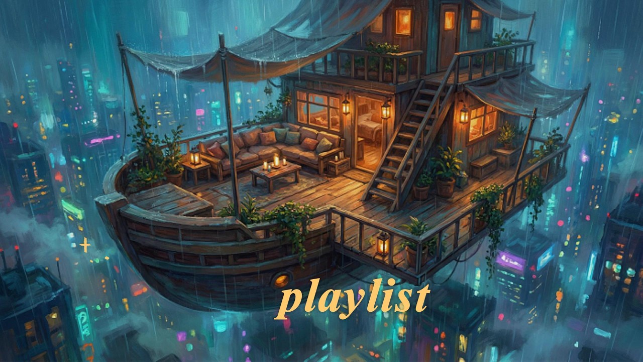 [PLAYLIST] Rainy Night Piano 🌧️ Soft Ambient Music with Real Rain Sounds for Study & Sleep