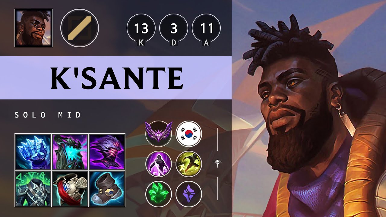 K'Sante Mid vs Talon - KR Master Patch 25.10