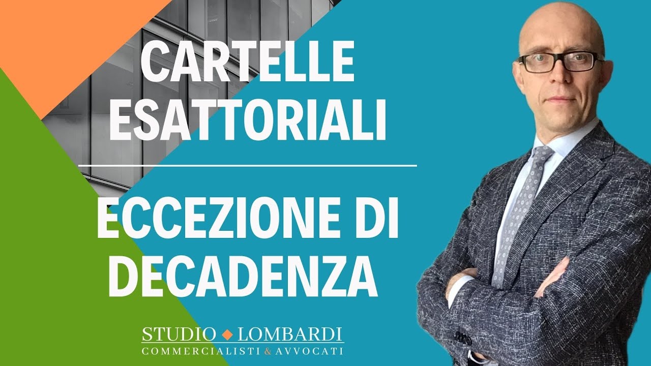 Il vizio di DECADENZA delle CARTELLE ESATTORIALI