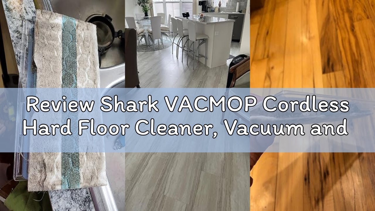 Review Shark VACMOP Cordless Hard Floor Cleaner, Vacuum and Spray Mop, Powerful Suction, Lightweight