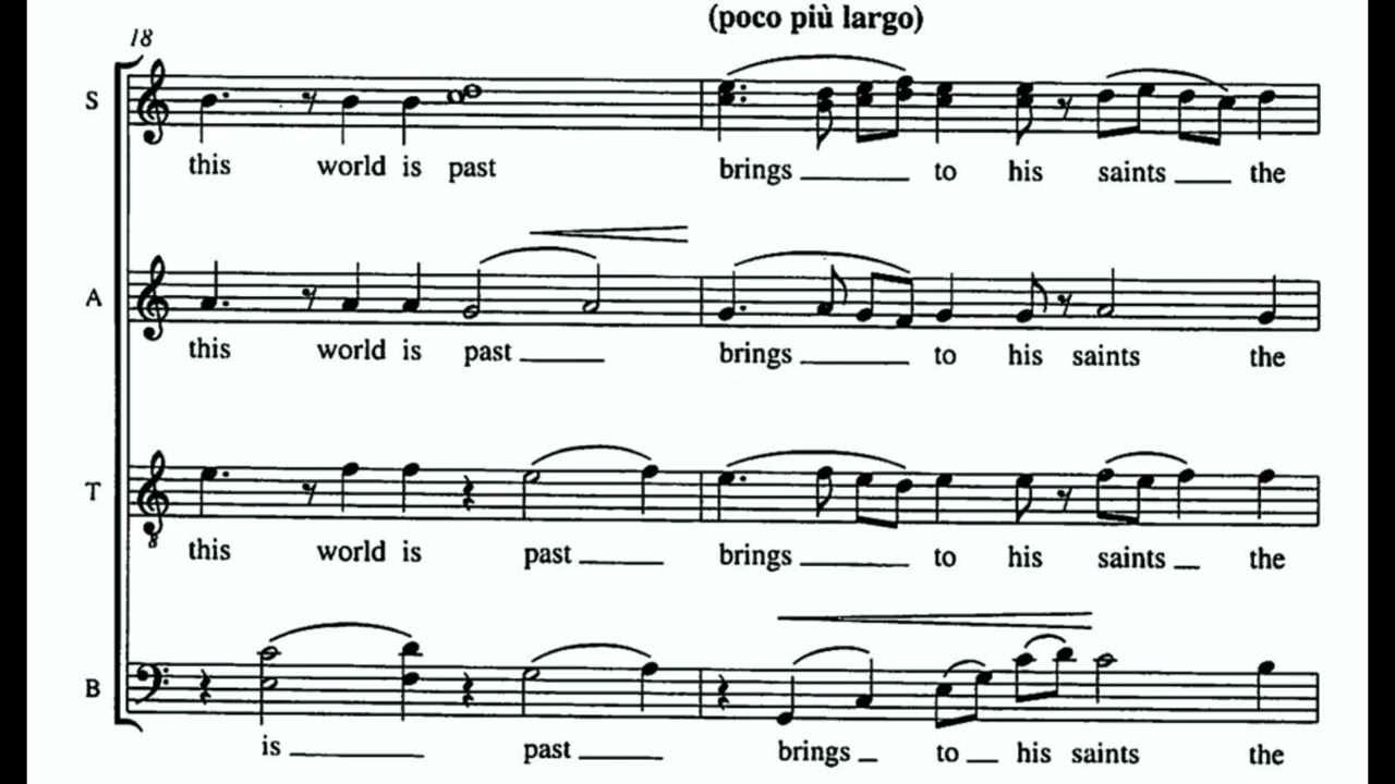 Morning Star (A. Pärt) Score Animation