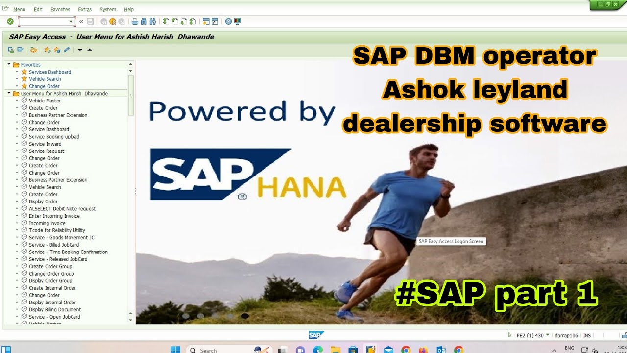How to login in SAP DBM  / Sap dealer software / How to open jobcard  in Sap Ashok leyland sap