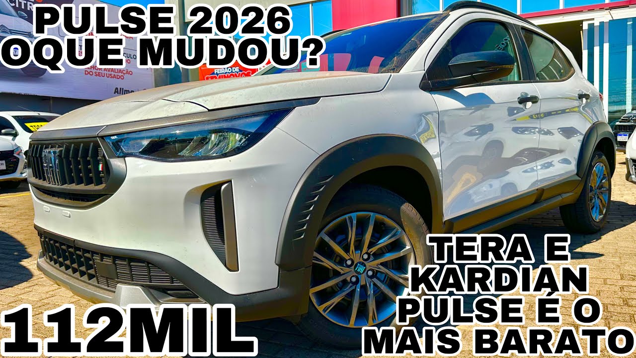 NOVO FIAT PULSE 2026 DRIVE 1.3 CVT EM DETALHES | SE DESTACA PELO CUSTO BENEFÍCIO!!