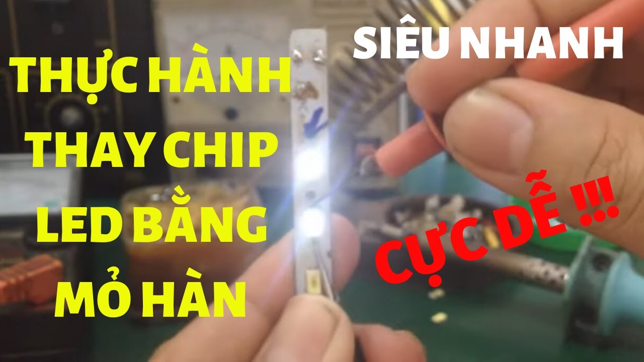 Cách thay chip Led dán SMD bên trong bóng đèn Led ...cực dễ, ai cũng làm được !!!