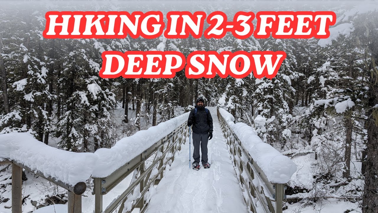 Hiking in 2-3 Feet Snow | First Experience of Snowshoeing | Shell Hill | Cox Hill | Kananaskis, AB