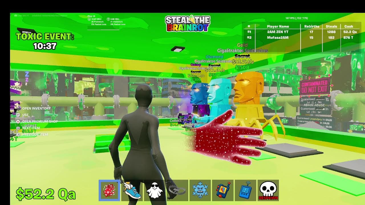 Steal the brainrot fortnite  (trades)