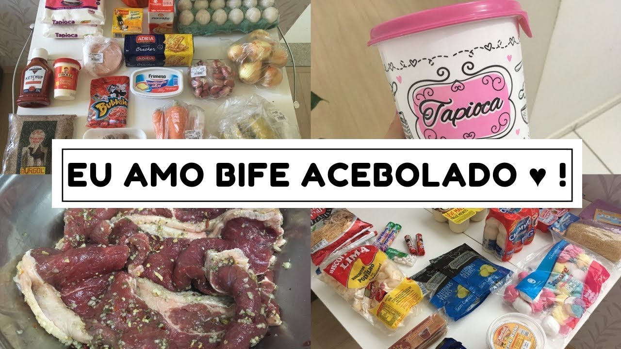 Faxina, Menu do dia: Arroz, feijão e bife acebolado, MERCADO e LOJA de 1 REAL ♥