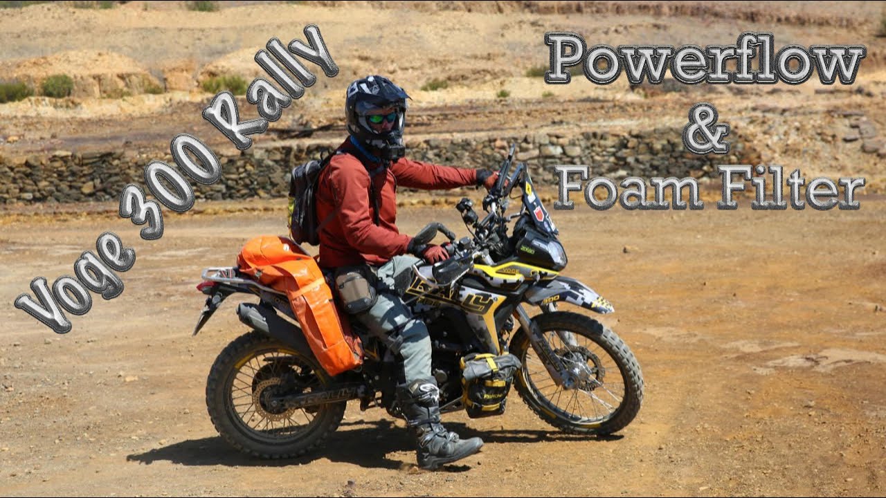 Voge 300 Rally Powerflow & Foam air filter.