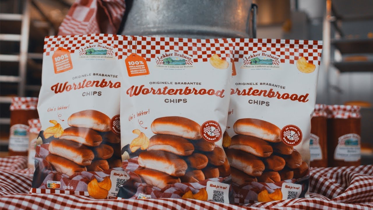 Originele worstenbroodchips van Lekker Brabant