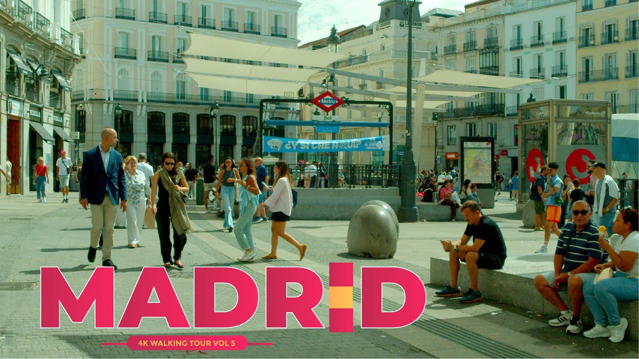 Walking Madrid (Spain) in 4K Ultra HD: Temple of Debod | Street Views 2025