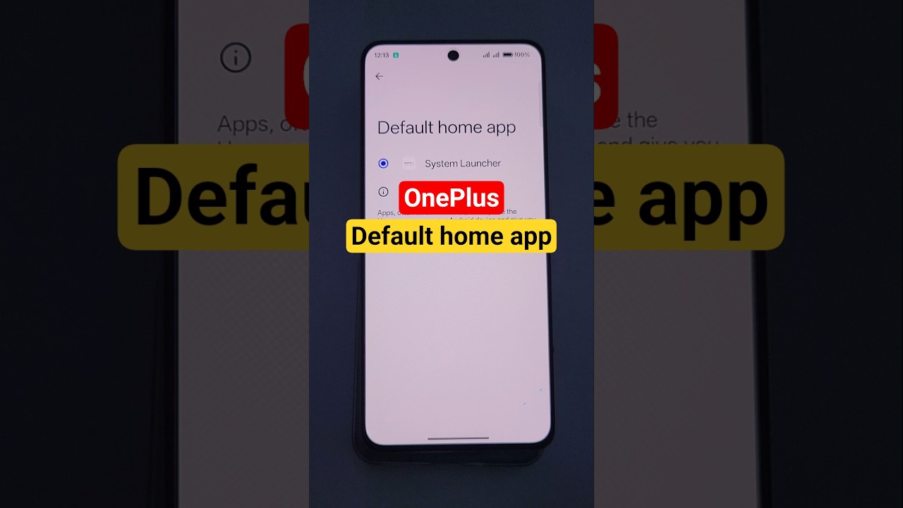 oneplus default home screen launcher app change #oneplus #android #techshorts