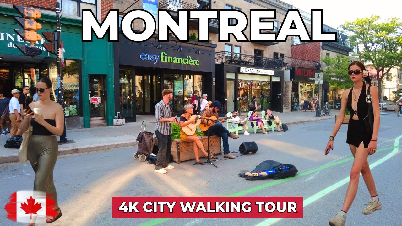 [4K] 🇨🇦 A Summer Stroll in Plateau Mont-Royal | Walking Tour of Montreal’s Coolest District