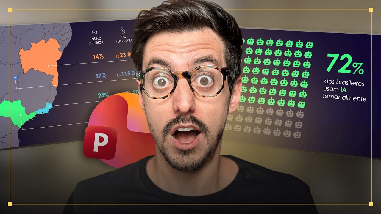 Aprenda a criar INFOGRÁFICO DE DADOS no PowerPoint passo a passo [tutorial e slides editáveis]