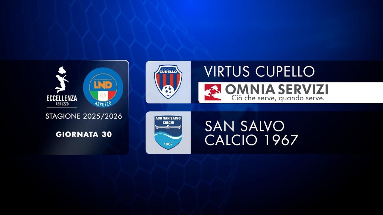 Eccellenza | 30&deg; giornata | Virtus Cupello - San Salvo (3-1)