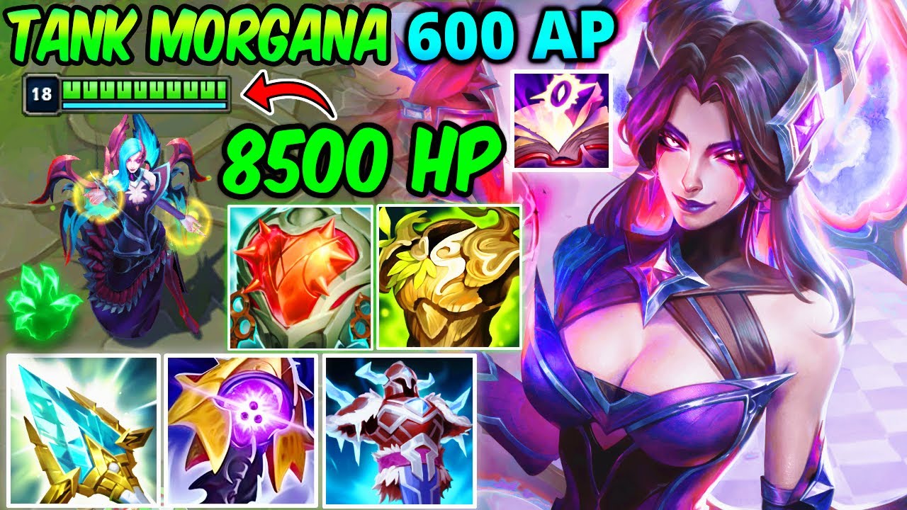ТАНК HEARTSTEEL MORGANA MID 8500 HP | Новая сборка и руны | League of Legends