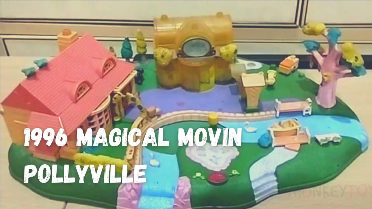 Vintage Polly Pocket Magical Movin Pollyville Bluebird Toys Park And Clothing Shops | Tour & Review