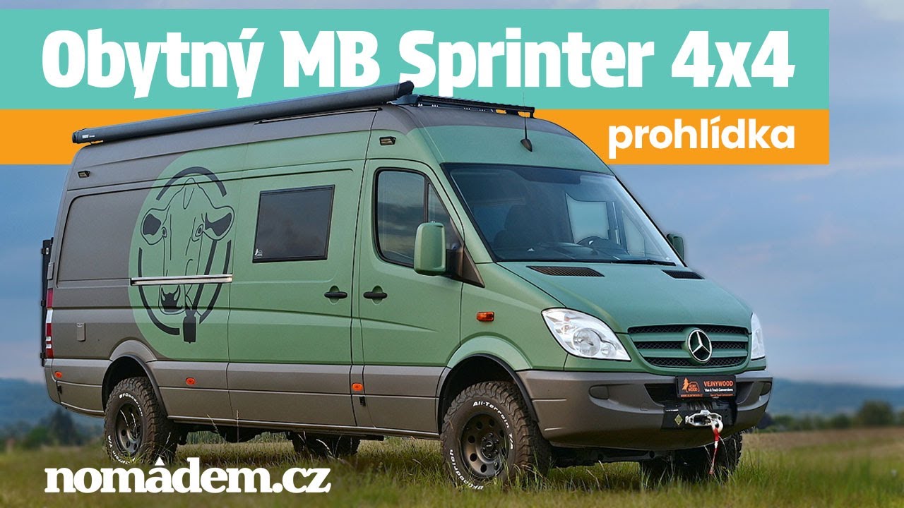 Z otloukánka obytňákem snů - obytný Mercedes-Benz Sprinter 4x4