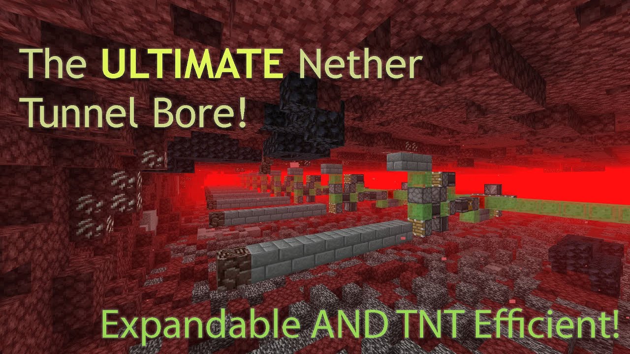 УНИВЕРСАЛЬНЫЙ расширяемый туннельный проход из незерита (Bedrock 1.21 +)