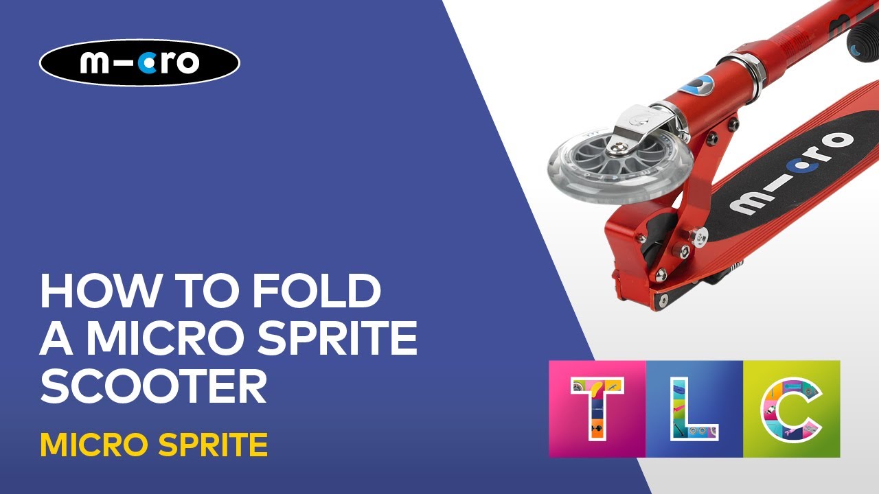 How to fold a 2 wheeled Micro Sprite scooter