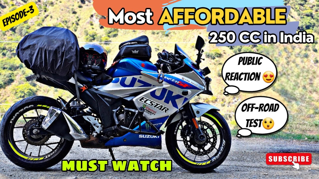 EP-3 Gixxer SF250 at Sach Pass 2023, Kids Reaction on Suzuki, World's Dangerous Roads 2023 on 250cc😮
