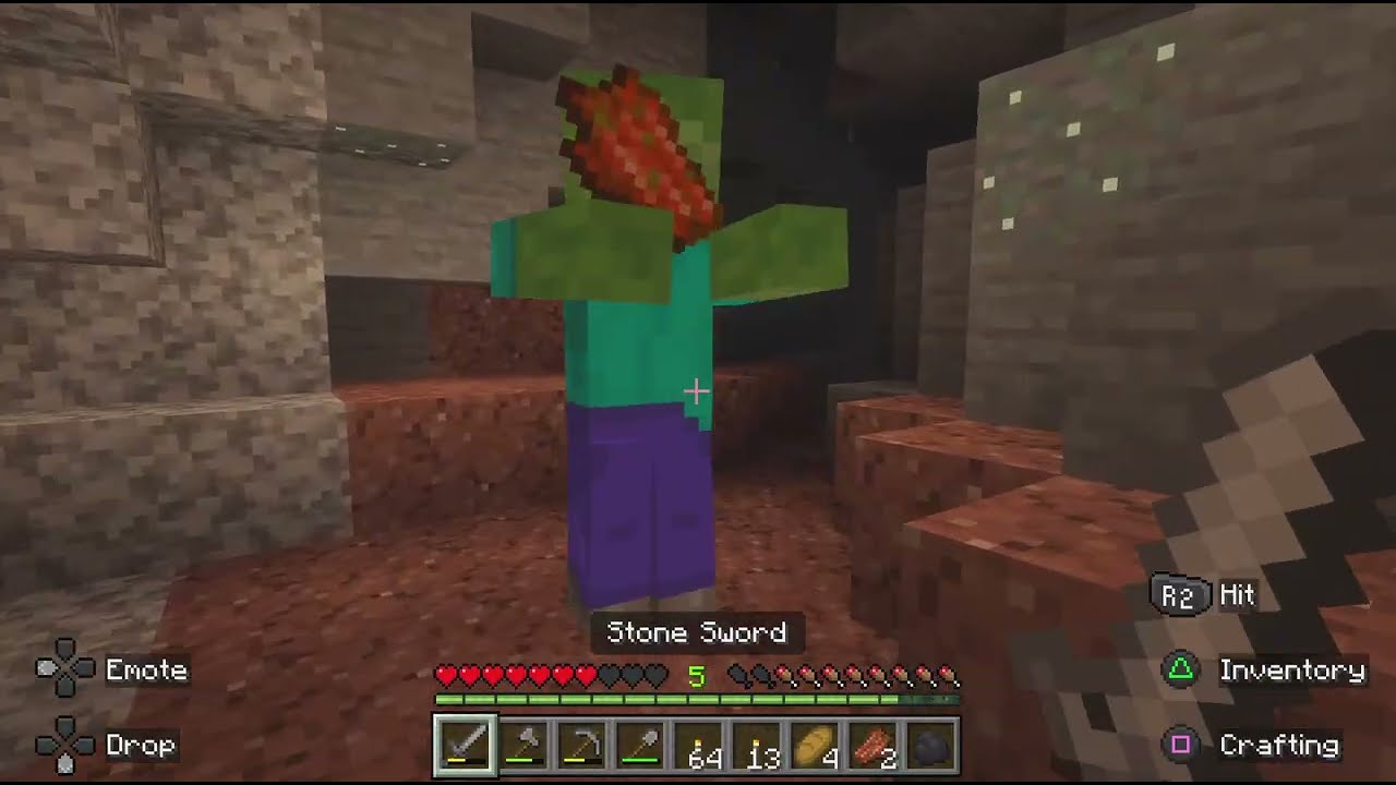 Minecraft village+mining