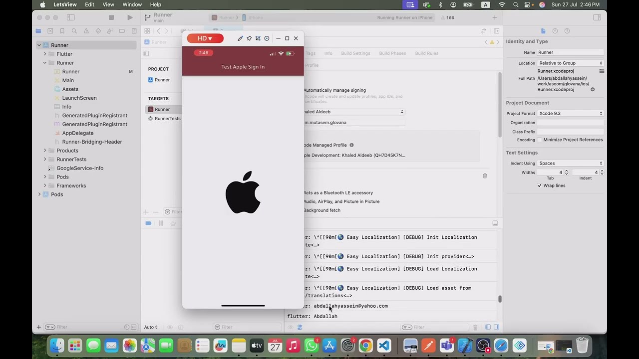 Sign in with Apple in Flutter – Full Integration Guide (iOS)