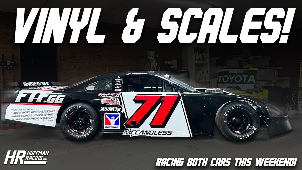 Wrapping our Limited Late Model and Preparing two cars for Hickory Motor Speedway! Race Shop VLOG!