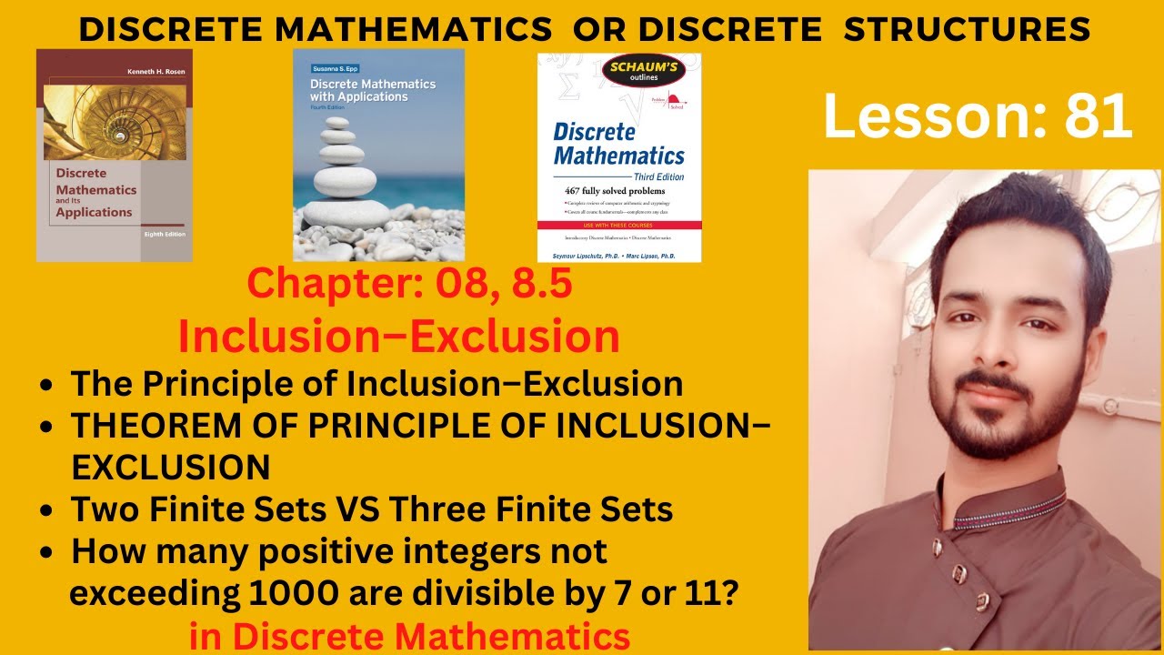 Lesson 81: The Principle of Inclusion–Exclusion | Inclusion Exclusion in Discrete Mathematics