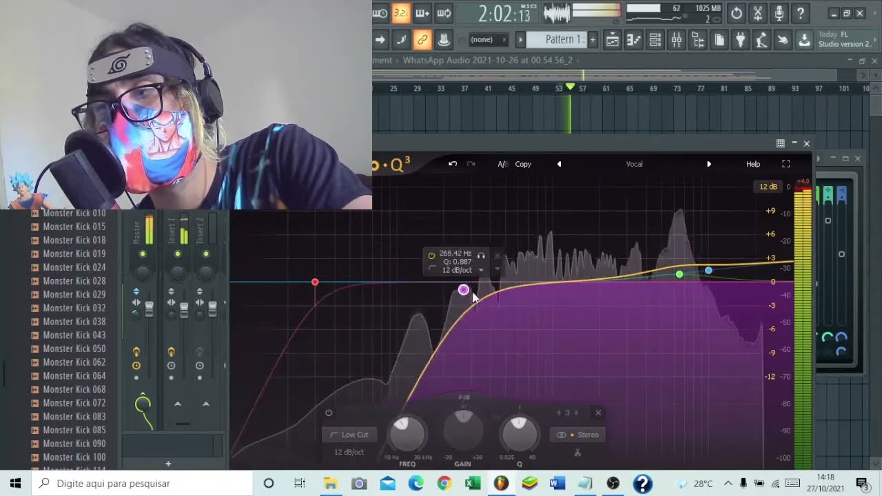 COMO EQUALIZAR UM VOCAL DE TRAP MIXAGEM 2022 - Dichavando o Fab Filter Pro Q3 Mix Vocals PRO Q3