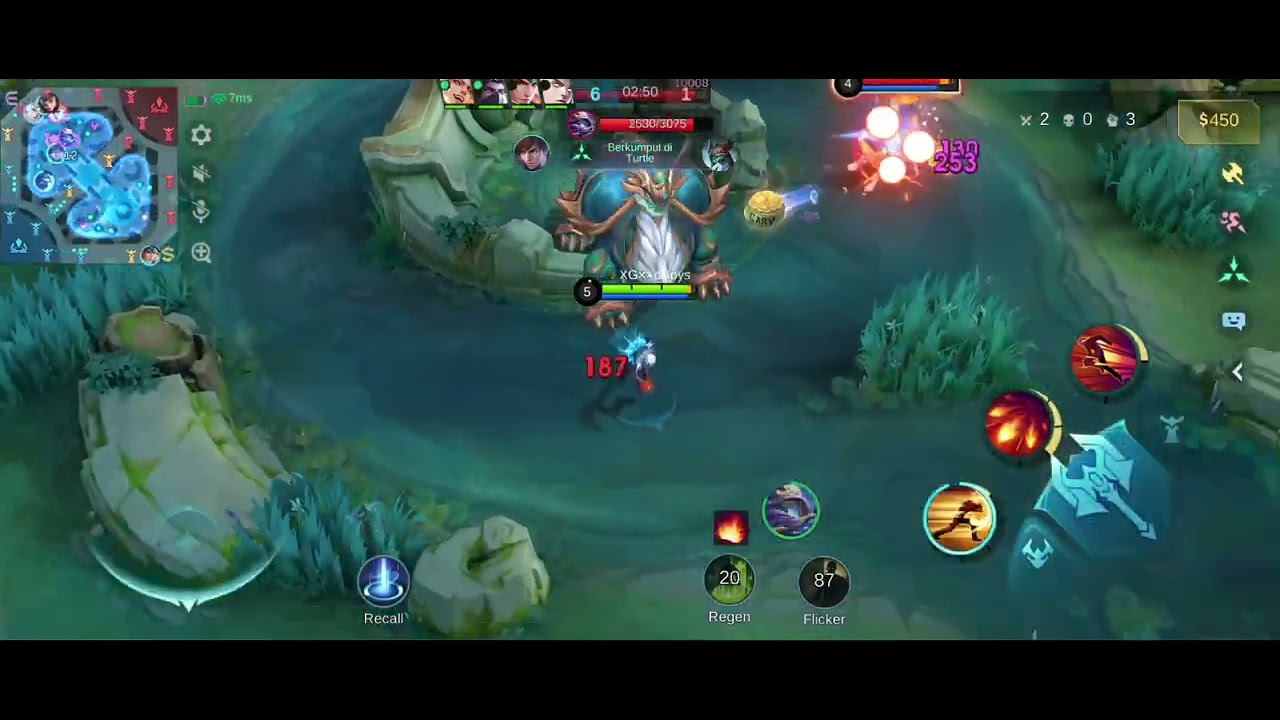 gameplay gusion mid only #mobilelegend #gusion 