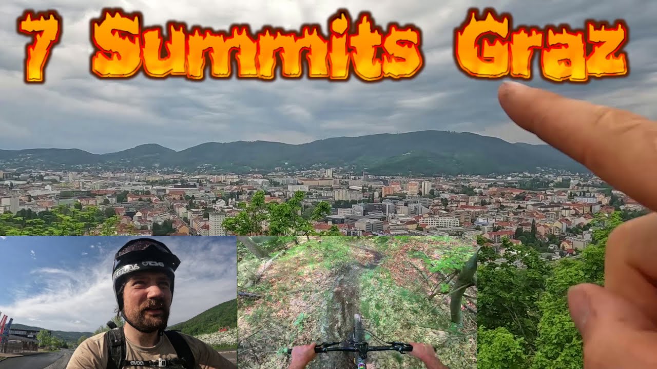 7 Summits Graz mit dem Freeride Bike- Mega Trail Runde 85km ca. 2500 hM Mountainbike Traum