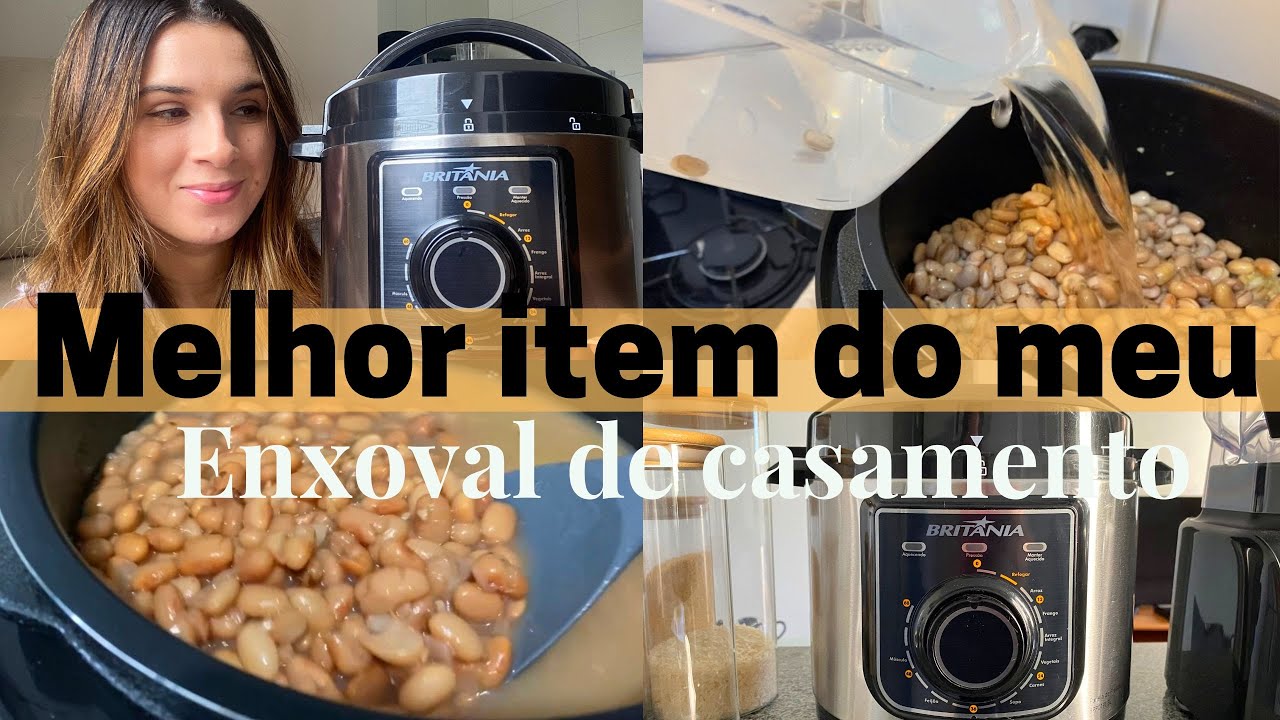 PANELA DE PRESSÃO ELÉTRICA BRITÂNIA 3L - RESENHA E DICAS DE COMO USAR | COZINHANDO FEIJÃO NELA