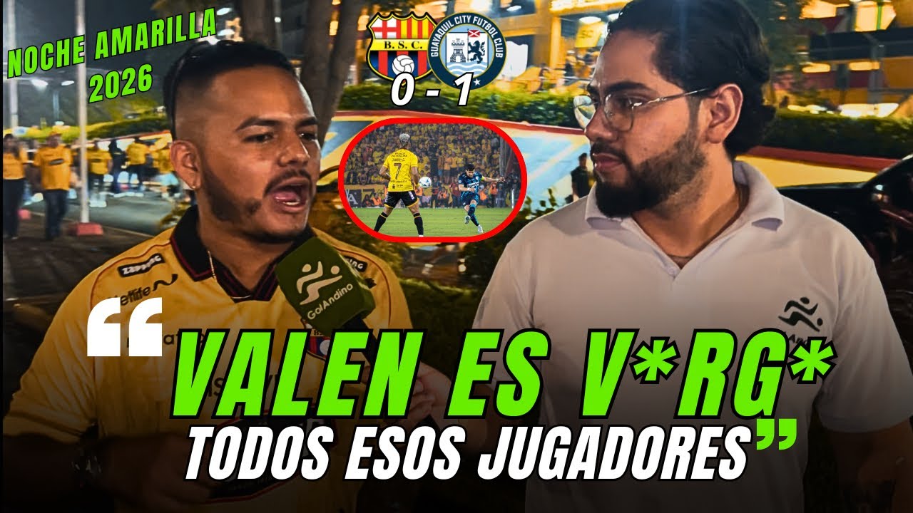 #NOCHEAMARILLA 2026 BARCELONA 0 - 1 GUAYAQUIL CITY / REACCIÓN DE LA HINCHADA TORERA 