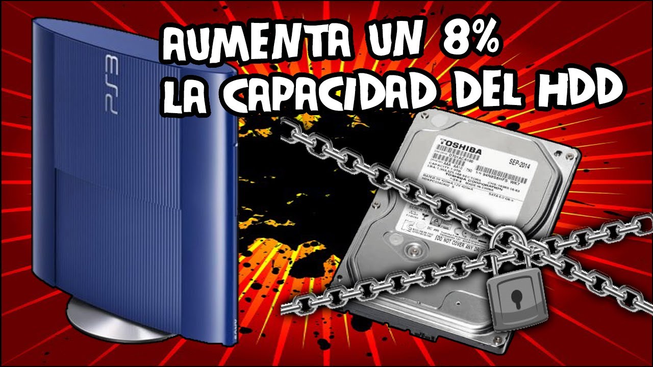 INCREÍBLE..., AUMENTA LA CAPACIDAD DEL HDD en tu PS3 EN UN 8% EN SEGUNDOS!!