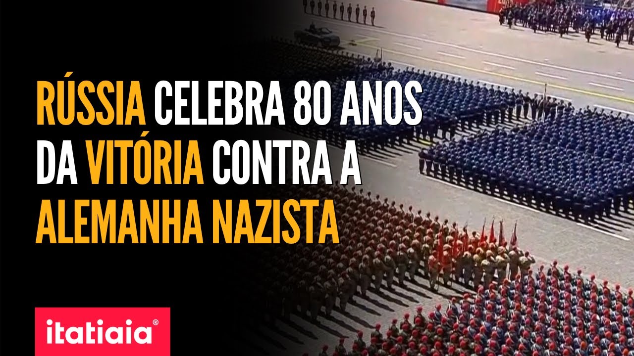 VEJA COMO FOI O DESFILE RUSSO EM COMEMORAÇÃO AOS 80 ANOS DA VITÓRIA CONTRA ALEMANHA NAZISTA