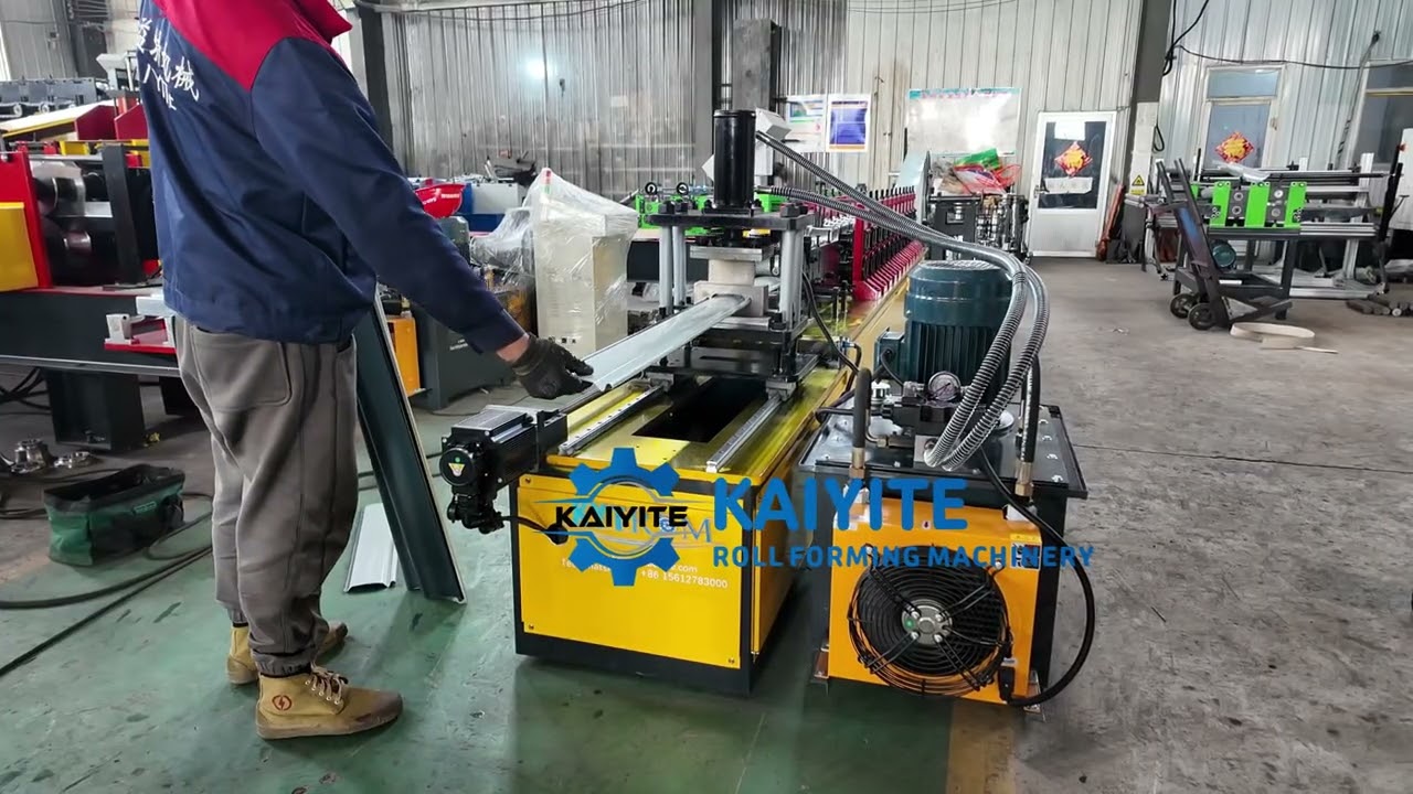 Roller shutter door forming machine