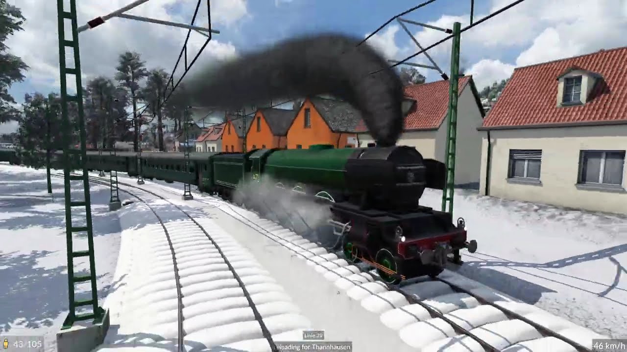 Sedli TV - 4K Winter Slow Steam Train ride via Mountains. Video for kids.